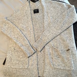 Abercrombie & Fitch Knit Cardigan - Light Grey M
